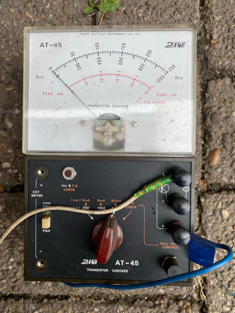 Sanwa AT-45 Transistor Checker - Vintage Elektronisch, Hobby en Vrije tijd, Elektronica-componenten, Ophalen of Verzenden, Gebruikt
