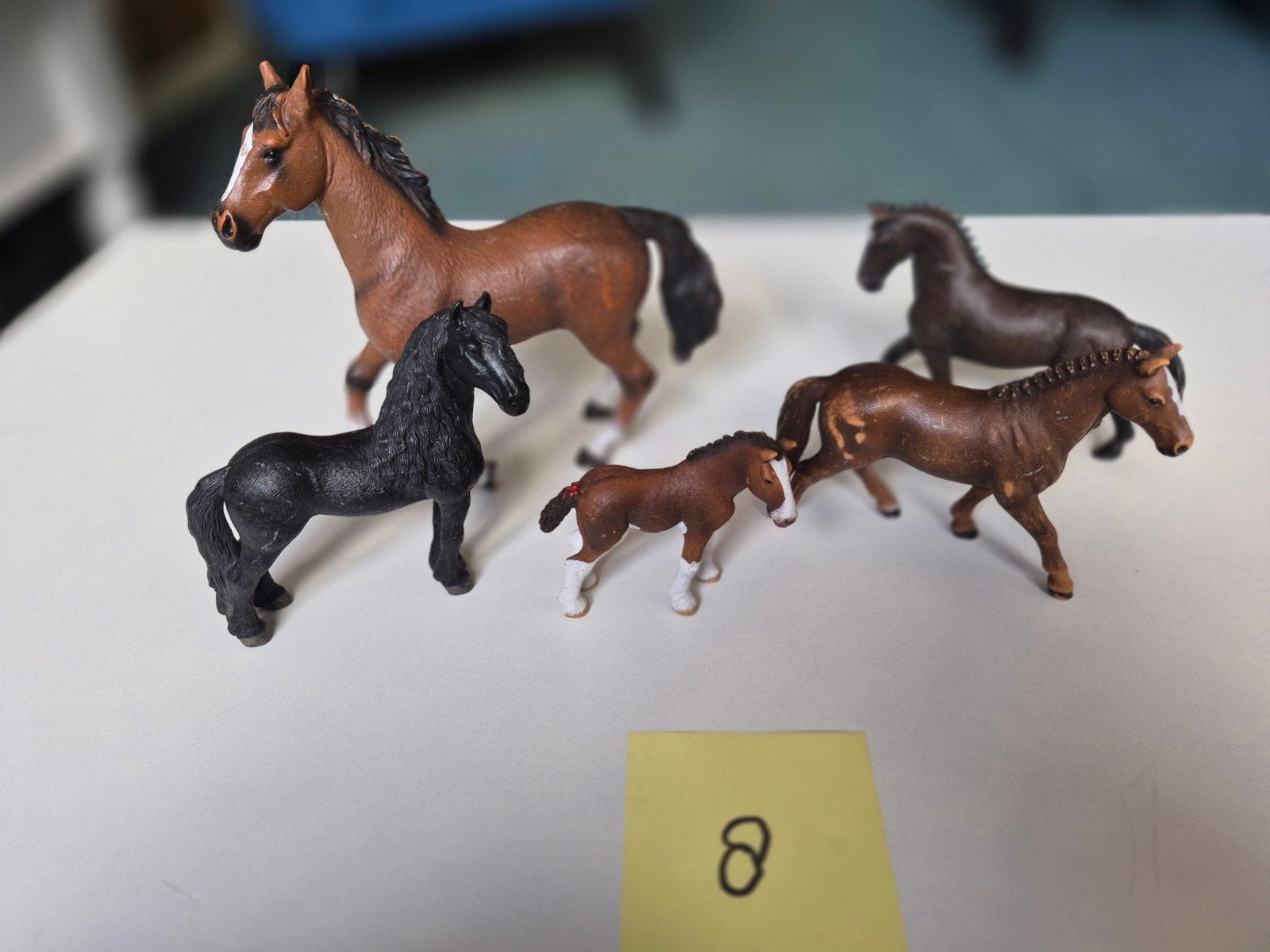 5 Schleich paarden/veulen, Ophalen of Verzenden, Gebruikt, Paard, Beeldje of Figuurtje