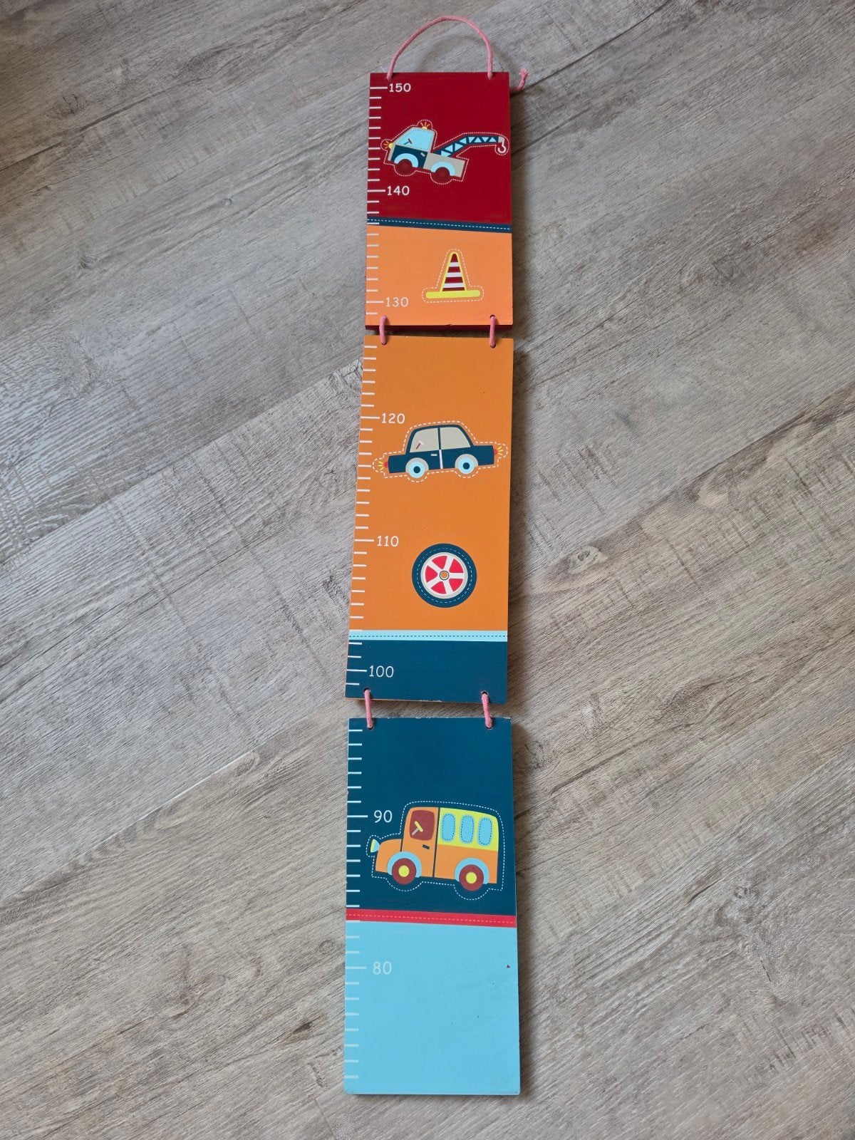 Houten groeimeter voor kinderen - voertuig thema, Ophalen of Verzenden, Zo goed als nieuw