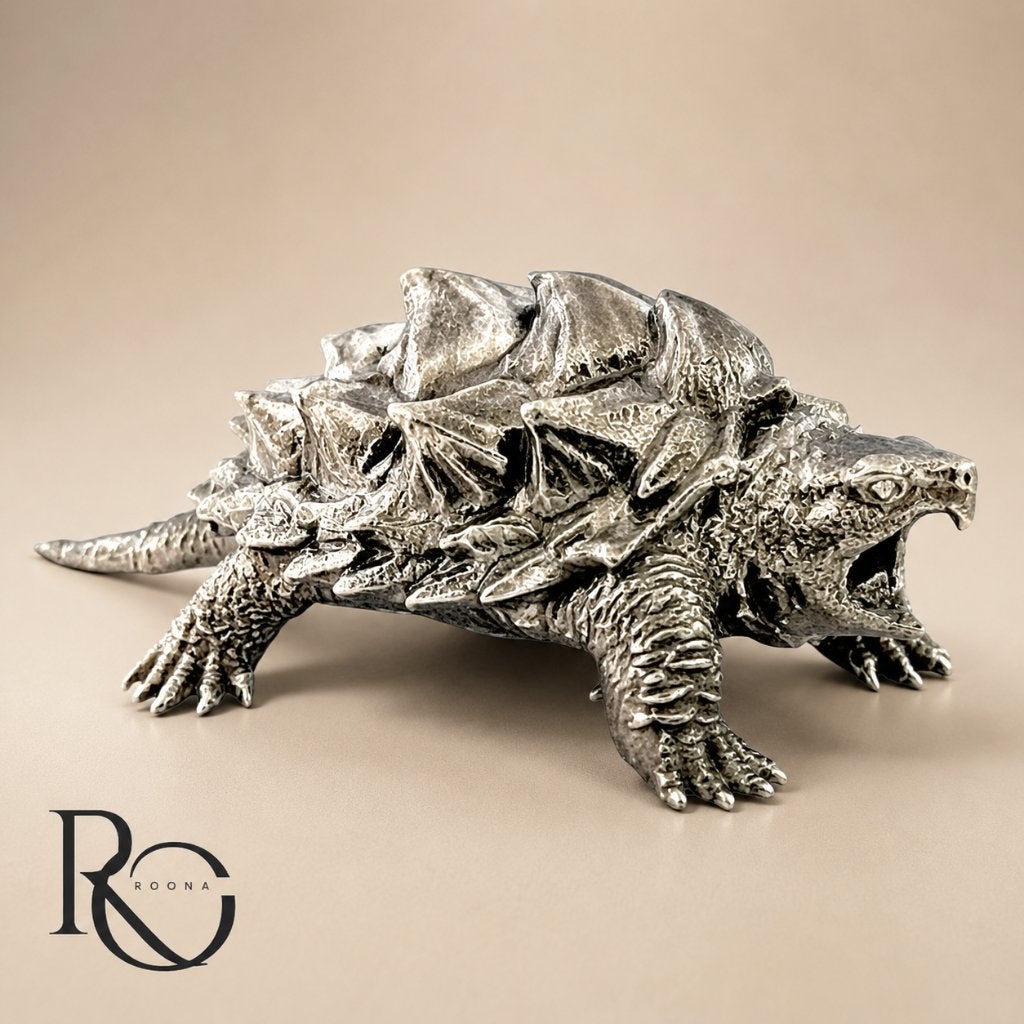 Zilveren Snapper Turtle Miniatuur 925 Sterling Zilver, Ophalen of Verzenden, Zilver