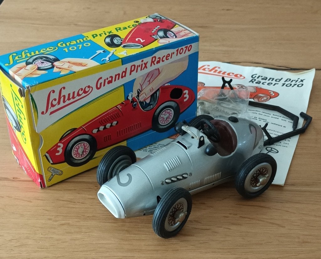 Schuco 1070 Grand Prix Racer compleet, Antiek en Kunst, Antiek | Speelgoed, Ophalen of Verzenden
