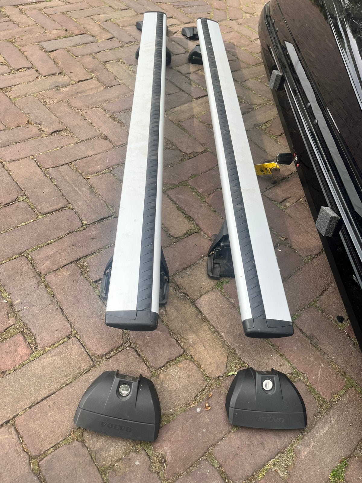 Volvo dakdragers, thule wingbar, thule dragers, Auto diversen, Dakdragers, Ophalen, Zo goed als nieuw