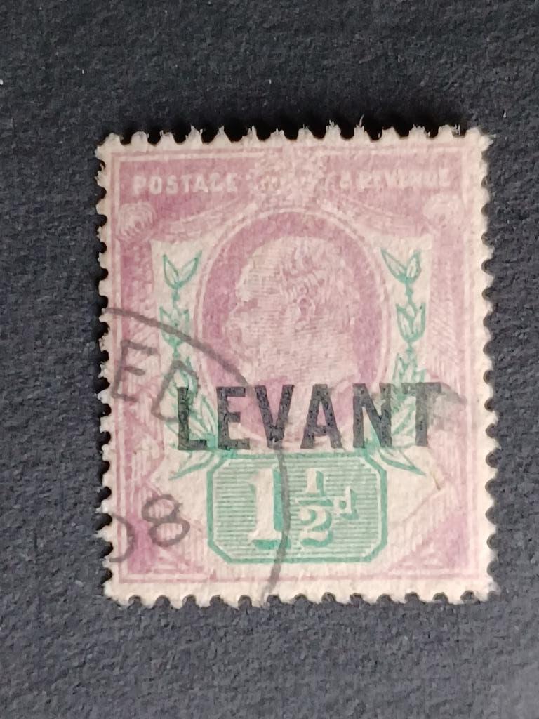Postzegels UK Brits Levant, Postzegels en Munten, Ophalen of Verzenden, Gestempeld