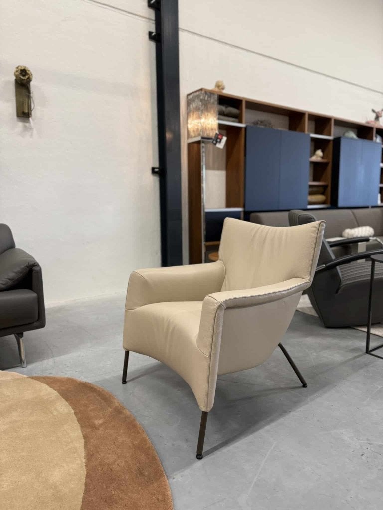 Nieuw Pode Transit Fauteuil shiitake leer Design stoel, Huis en Inrichting, Leolux, Info@leolux.nl, Nieuw, Ophalen of Verzenden