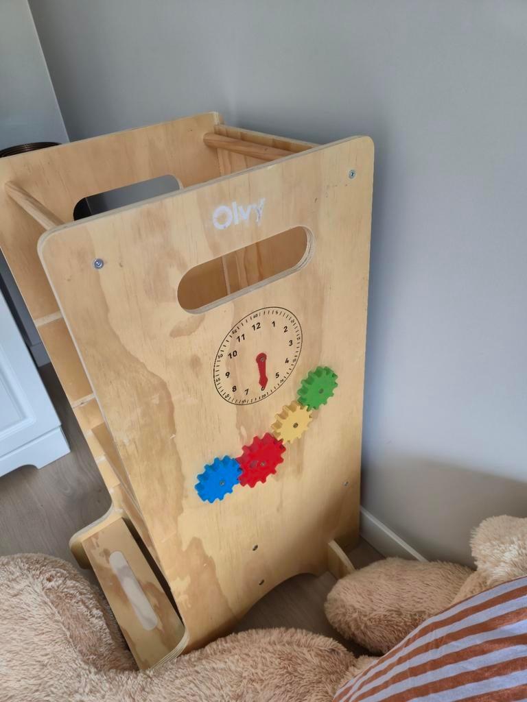 Olvy Kids 4-in-1 Leertoren / Keukenhulp Montessori, Ophalen, Gebruikt, Ontdekken
