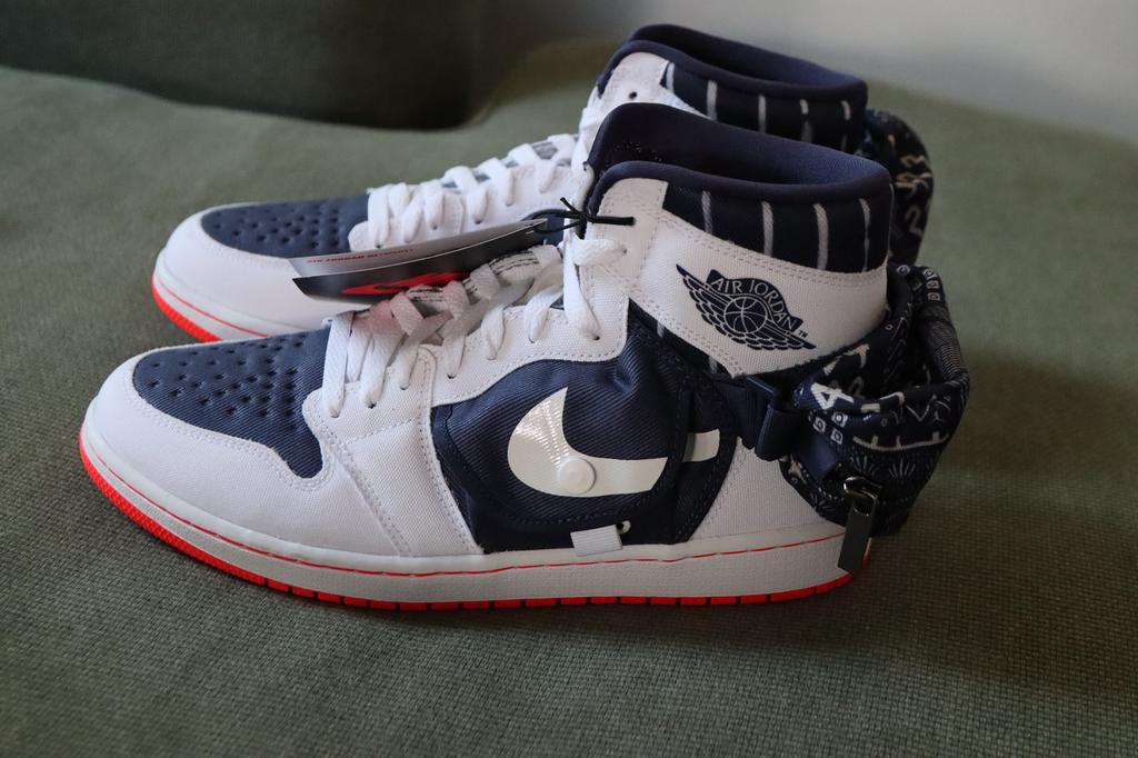 Nike Air Jordan 1 Utility Q, Blauw, Nieuw, Ophalen of Verzenden, Sneakers of Gympen