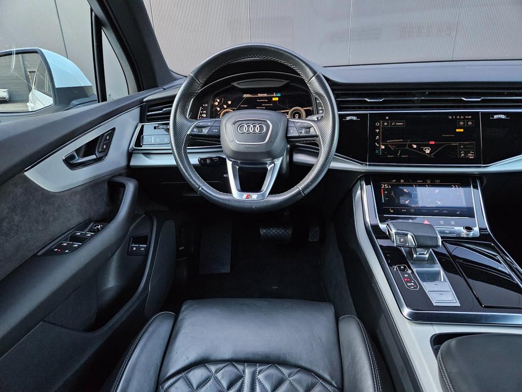 Audi Q7 55 TFSI e Quattro 3x S line Pano Luchtvering Rs stoe, Auto's, Audi, Automaat, Gebruikt, 2995 cc, Met garantie (alle)