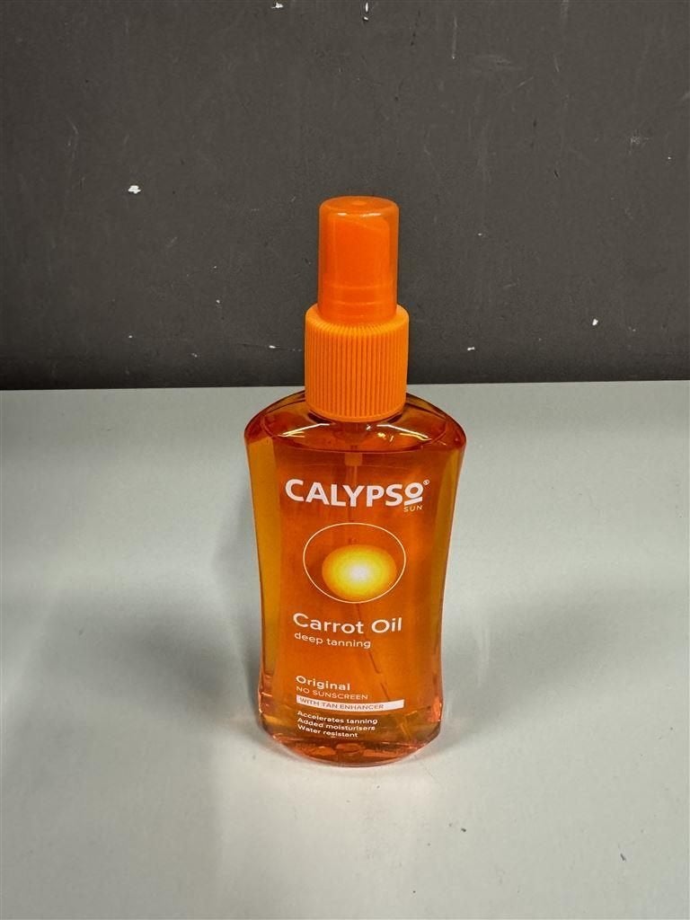 Calypsa Original Tanning Accelerator Carrot Oil Spray 200 ml, Ophalen of Verzenden, Nieuw, Zonnebrand of After Sun