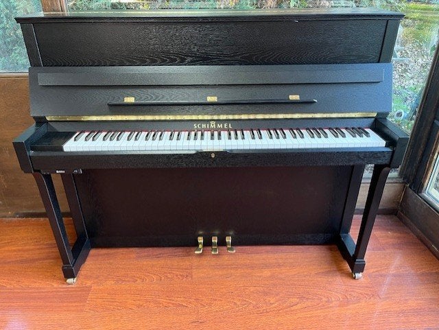 Schimmel 120 i Silent Zijdeglans Houtnerf Structuur., Muziek en Instrumenten, Ophalen of Verzenden, Zo goed als nieuw, Zwart, Digitaal