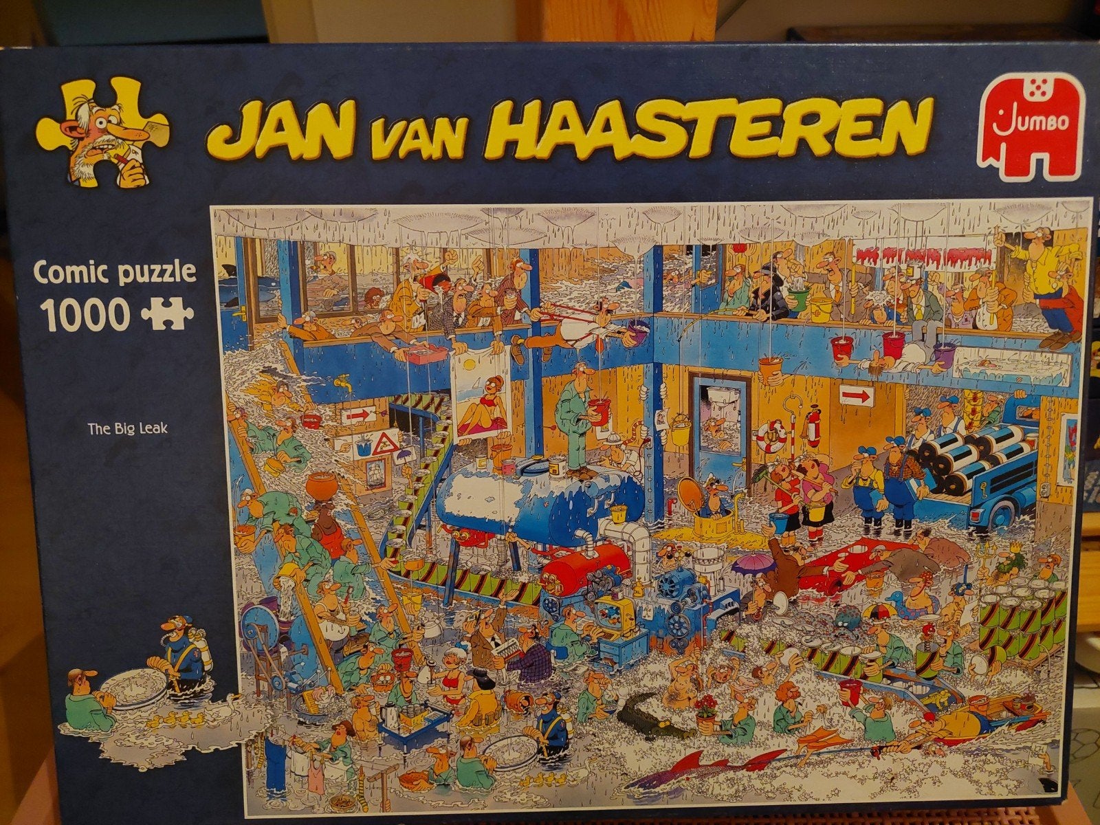 Jan van Haasteren Comic Puzzel - The Big Leak 1000 stukjes, Hobby en Vrije tijd, Denksport en Puzzels, Ophalen, 500 t/m 1500 stukjes