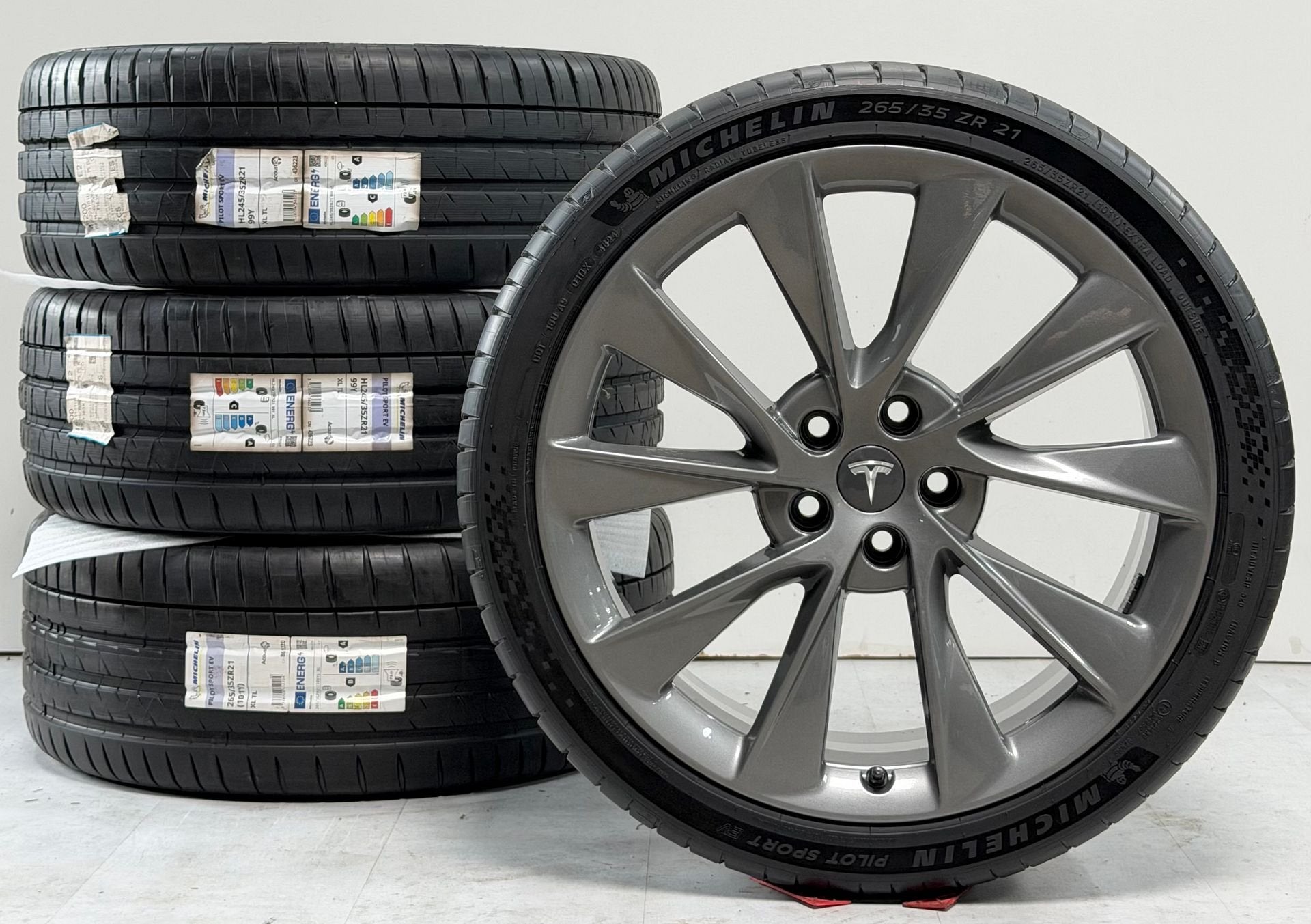 Tesla Model S 21 inch velgen Sonic Carbon TwinTurbine Nieuw