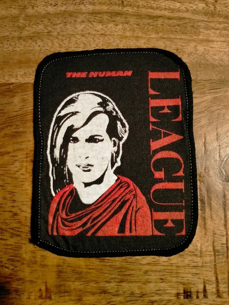 the Human League pop synthpop vintage patch muziek embleem, Ophalen of Verzenden, Nieuw, Kleding