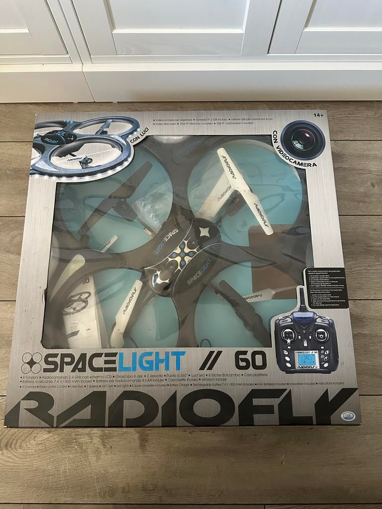 Drone Radiofly SpaceLight 60 met Camera en Verlichting, Audio, Tv en Foto, Drones, Basiskwaliteit, Overige merken, Verlichting
