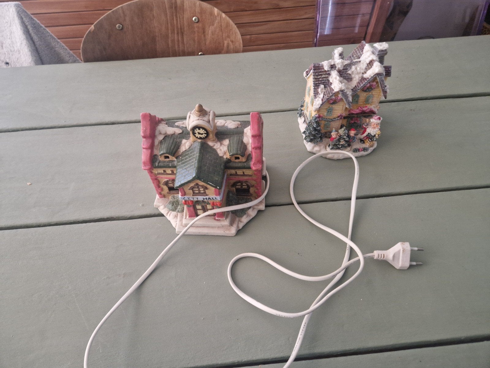 Kersthuisjes 1 met lampje, Ophalen of Verzenden