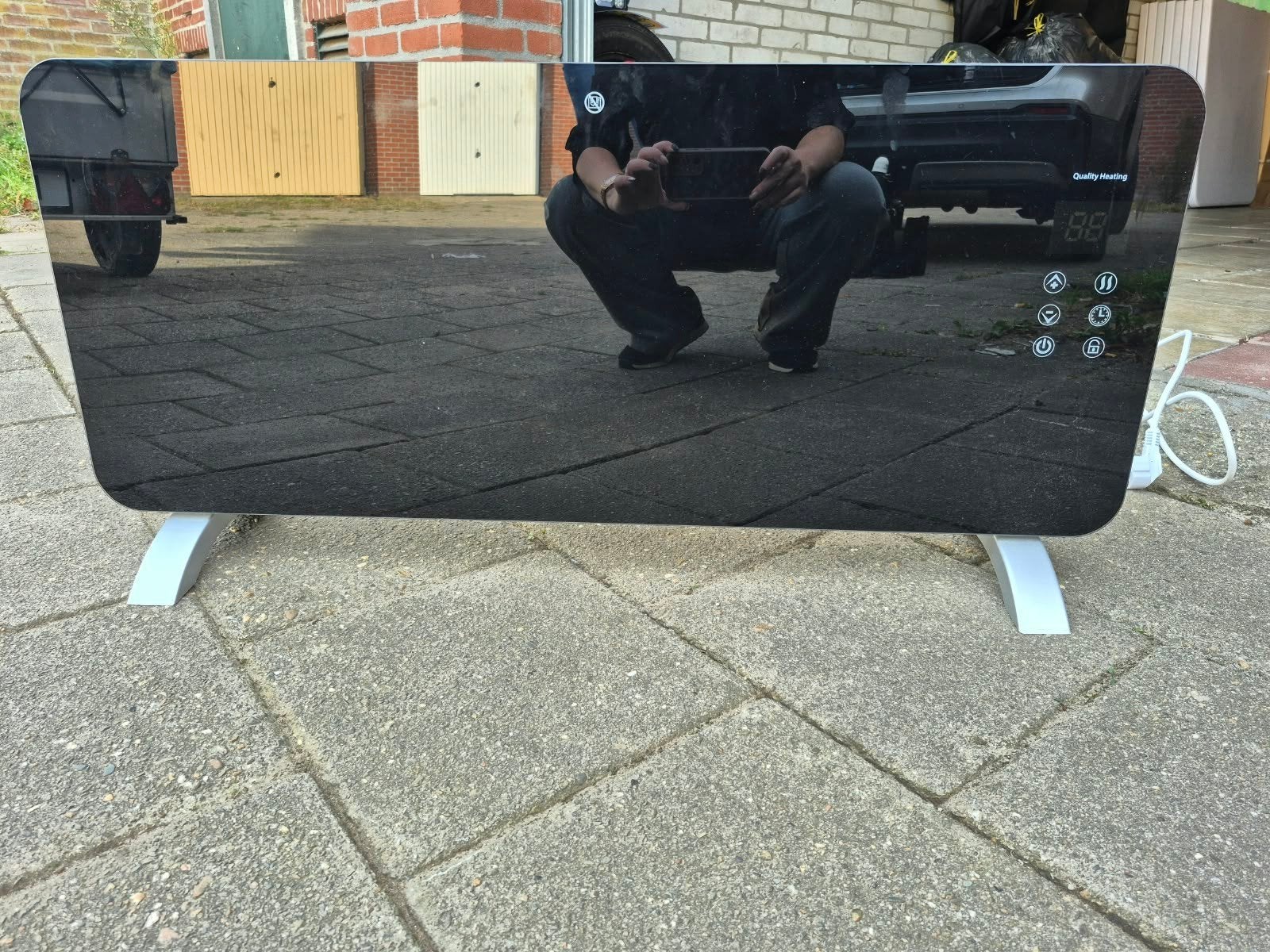 Quality Heating elektrische kachel, Ophalen, 30 tot 80 cm, Kachel, Zo goed als nieuw