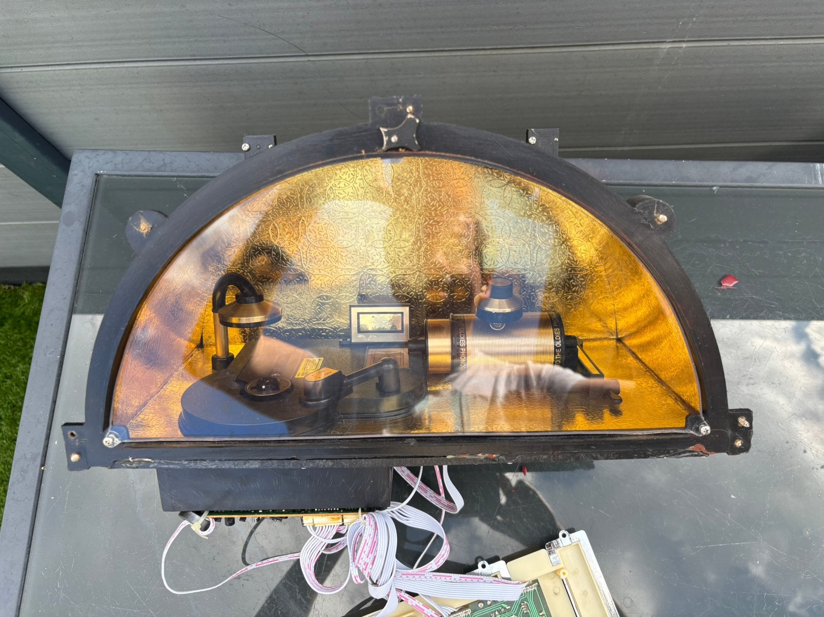 Transparant scherm voorfront mini jukebox elta, Ophalen of Verzenden, Zo goed als nieuw, 1970 tot heden, Overige merken