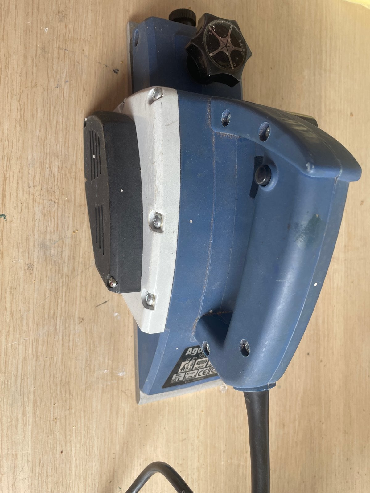 Elektrische schaafmachine Agoyama 600W - Aandrijfriem ontbre, Ophalen, Gebruikt, Elektrisch