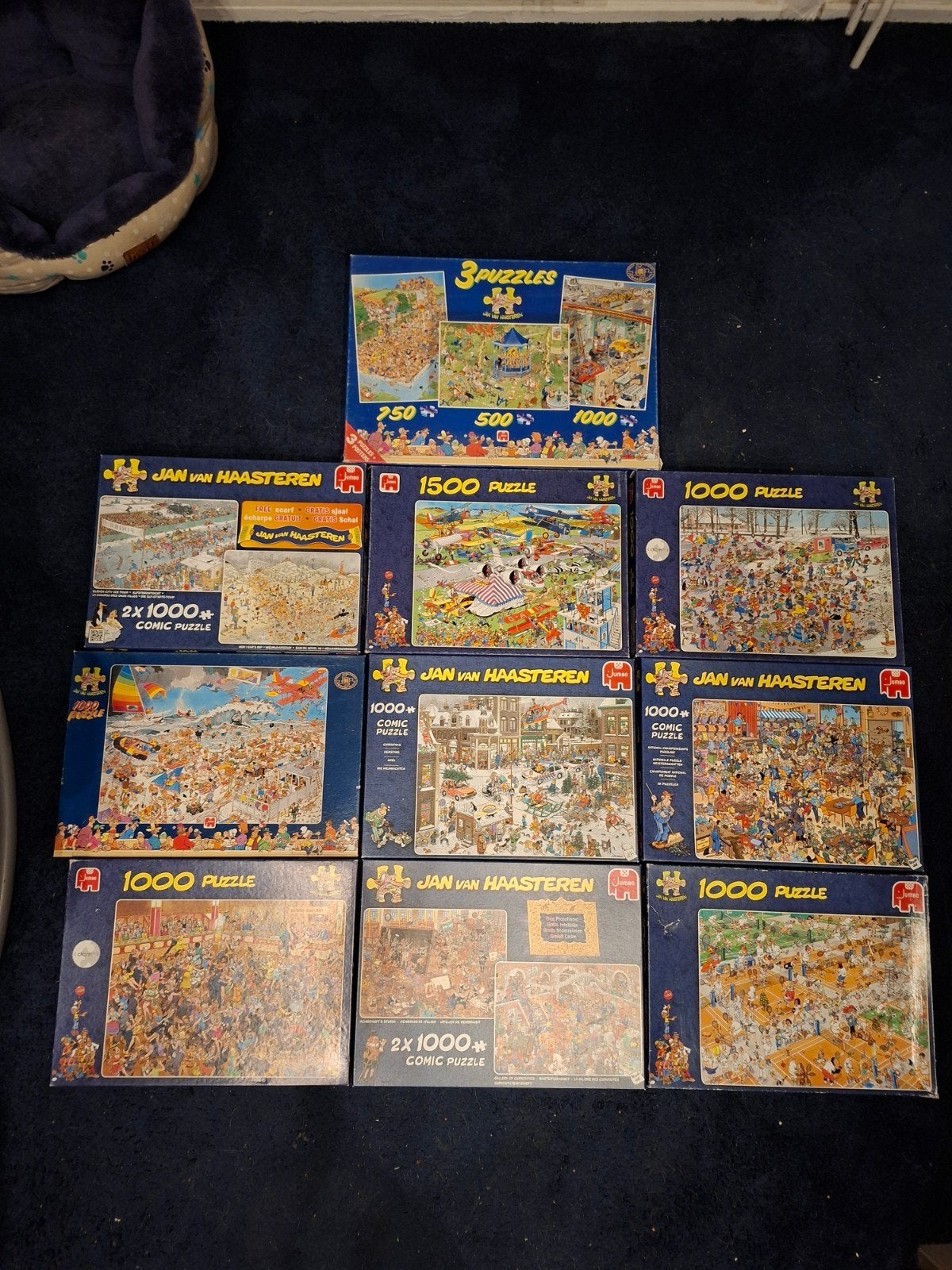 Grote collectie legpuzzels Jan van Haasteren, Disney Wasgij, Ophalen of Verzenden, Meer dan 1500 stukjes, Gebruikt, Legpuzzel