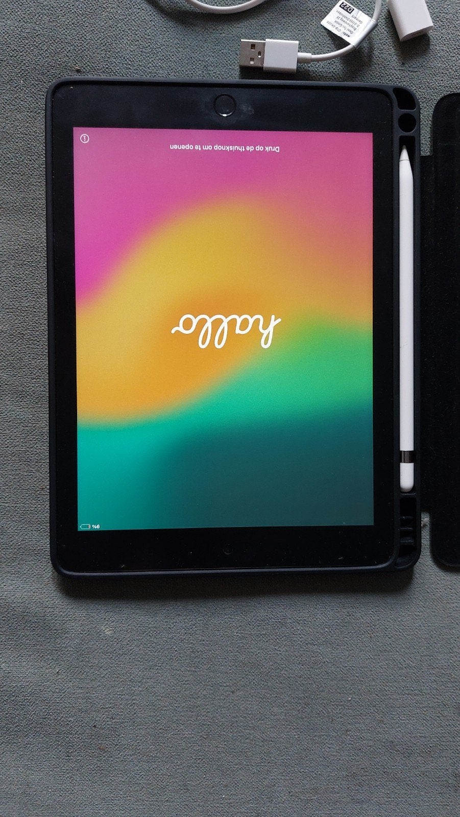 Apple iPad 2018 met Apple Pencil en accessoires, Computers en Software, Apple iPads, 10 inch, Gebruikt, 32 GB, Apple iPad