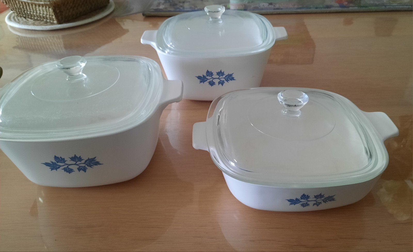 Vintage CorningWare ovenschalen met deksels, gebruikt, Ophalen, Gebruikt, Met deksel, Overige typen