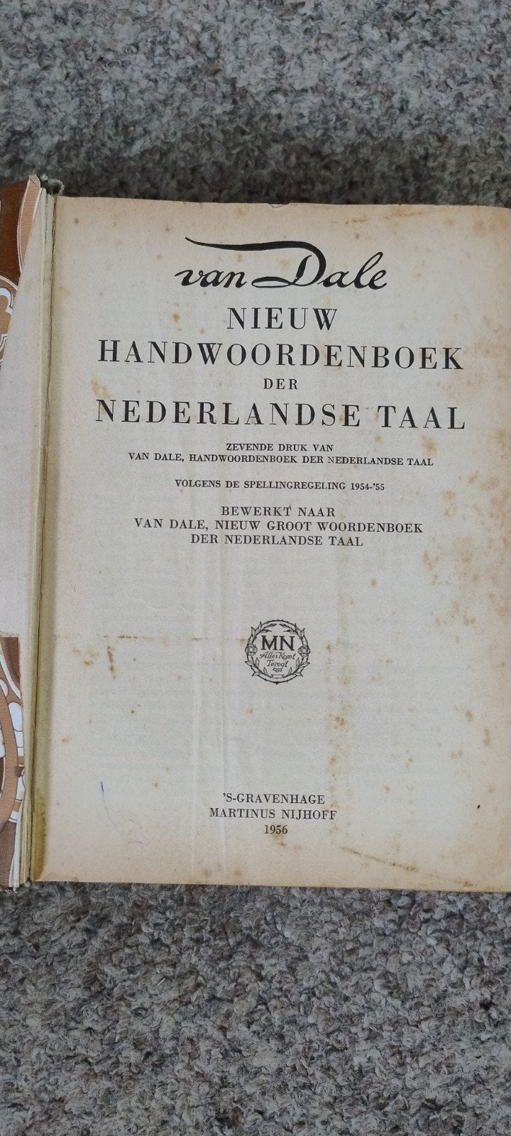Van Dale Nieuw Handwoordenboek Nederlandse Taal 1956, Boeken, Woordenboeken, Ophalen of Verzenden