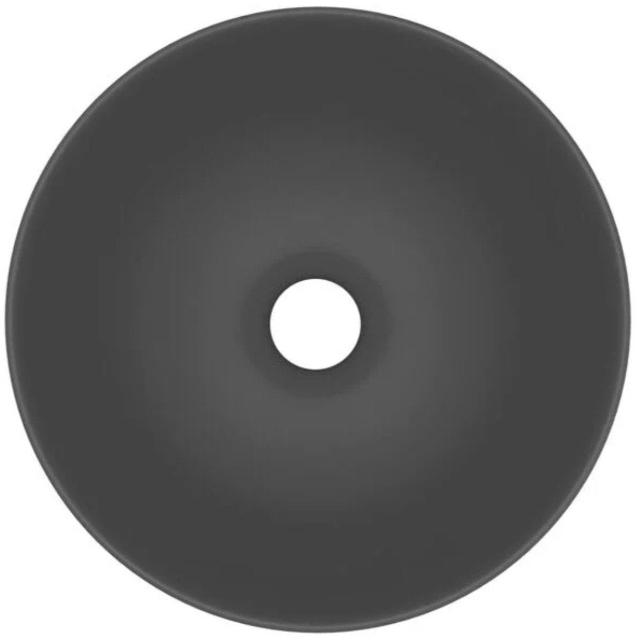 VidaXL Gootsteen Rond Keramiek Donkergrijs Mat - Nieuw, Ophalen, Nieuw