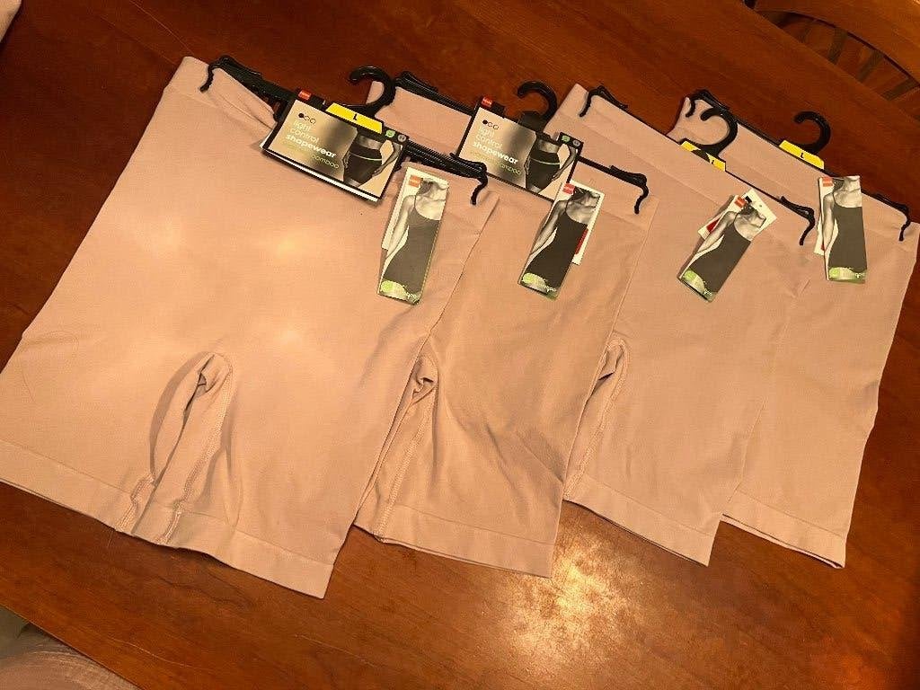 2 corrigerende bikers HEMA maat L bamboe, Kleding | Dames, Hema, Ophalen of Verzenden, Beige, Broekje of Short