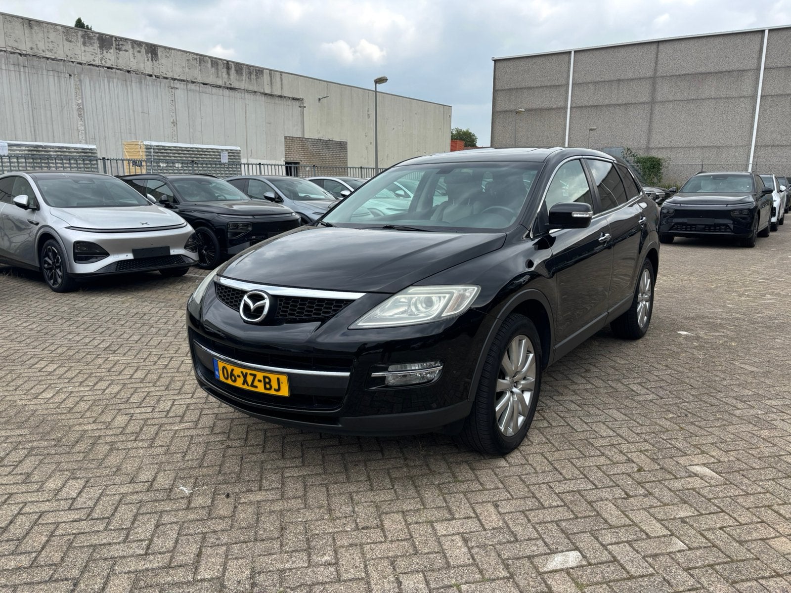 Mazda CX-9 2007 7 persoons familiewagen met nieuwe APK, Auto's, Mazda, Automaat, Beige, 7 stoelen, Zwart