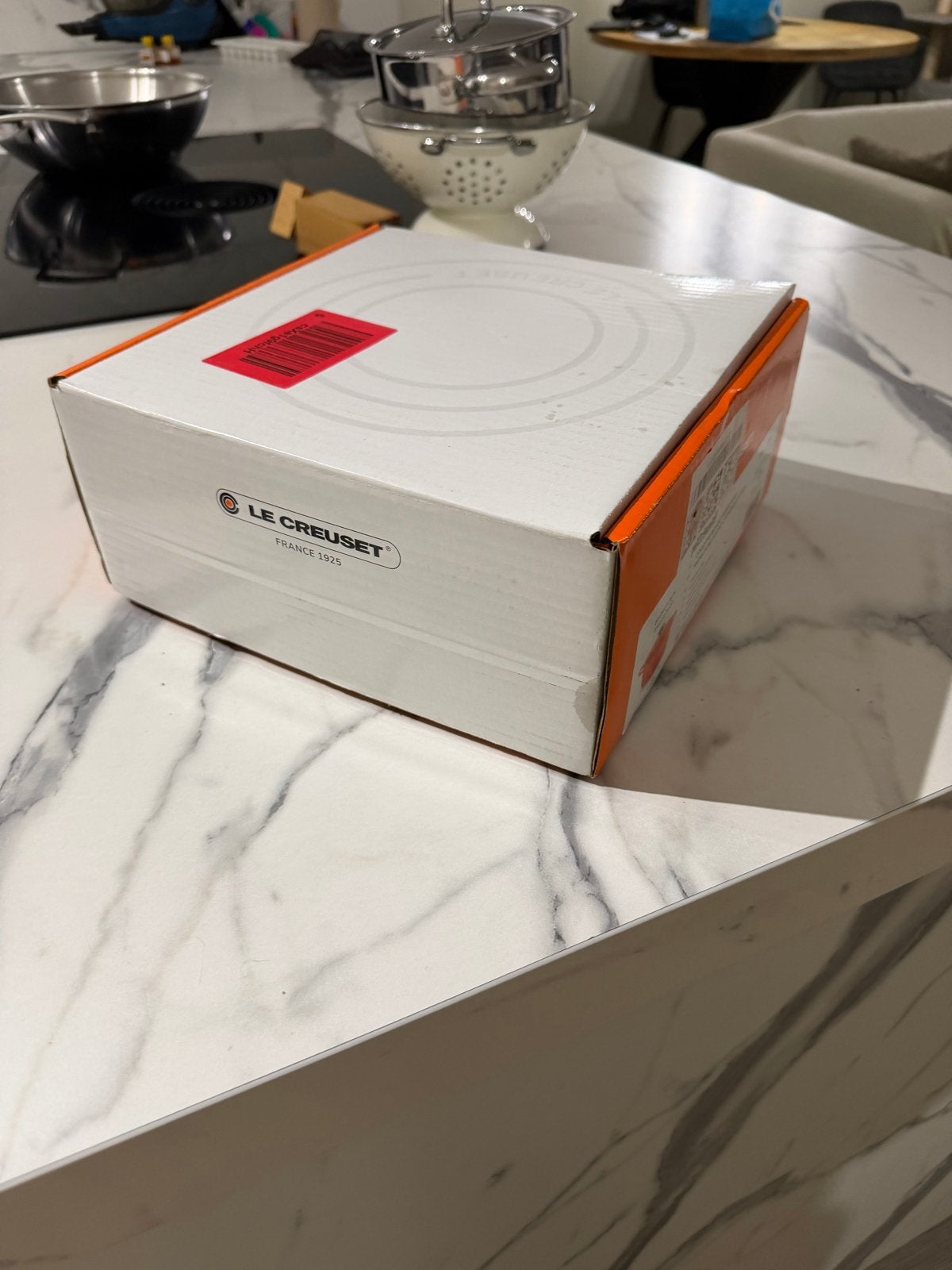 Nieuwe Le Creuset Braadpan 20cm - Oranje, Met deksel, Nieuw, Le Creuset, Ophalen of Verzenden
