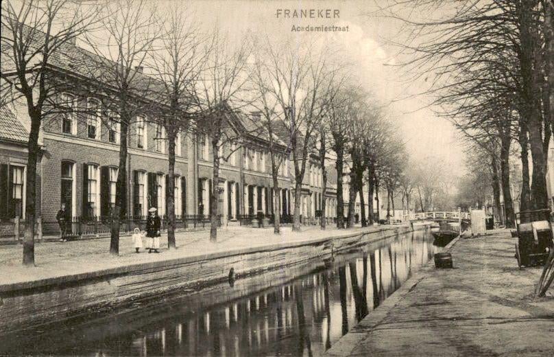 Franeker - Academiestraat, Ophalen of Verzenden, Voor 1920, Gelopen, Friesland