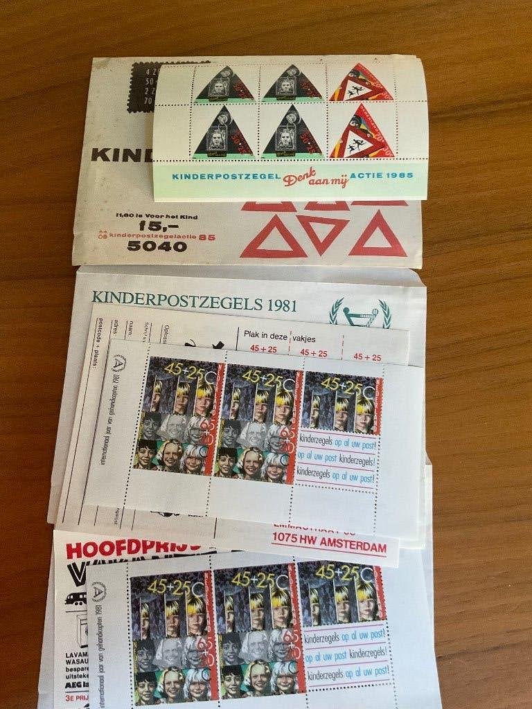 Kinderpostzegels 2x 1981 en 1x 1985, Ophalen of Verzenden, Postfris, Overige thema's