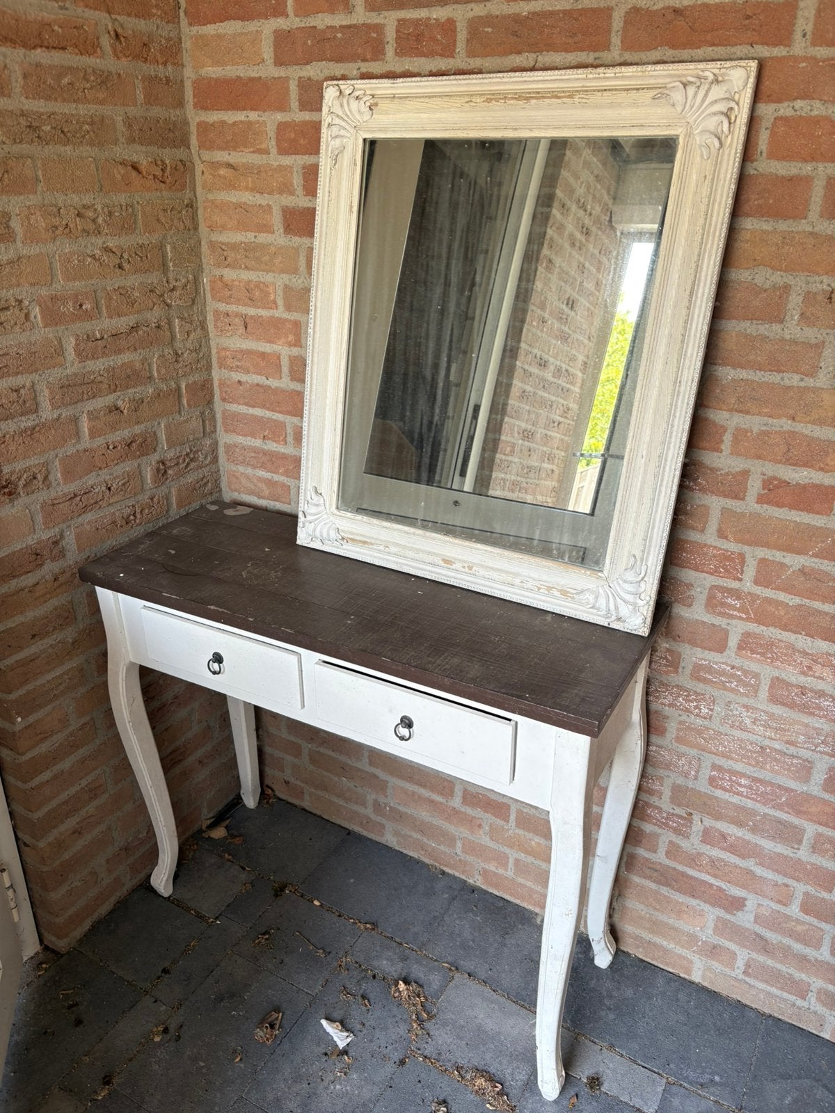 Buiten tafeltje / dressoir met lades, Ophalen, Zo goed als nieuw, Minder dan 100 cm