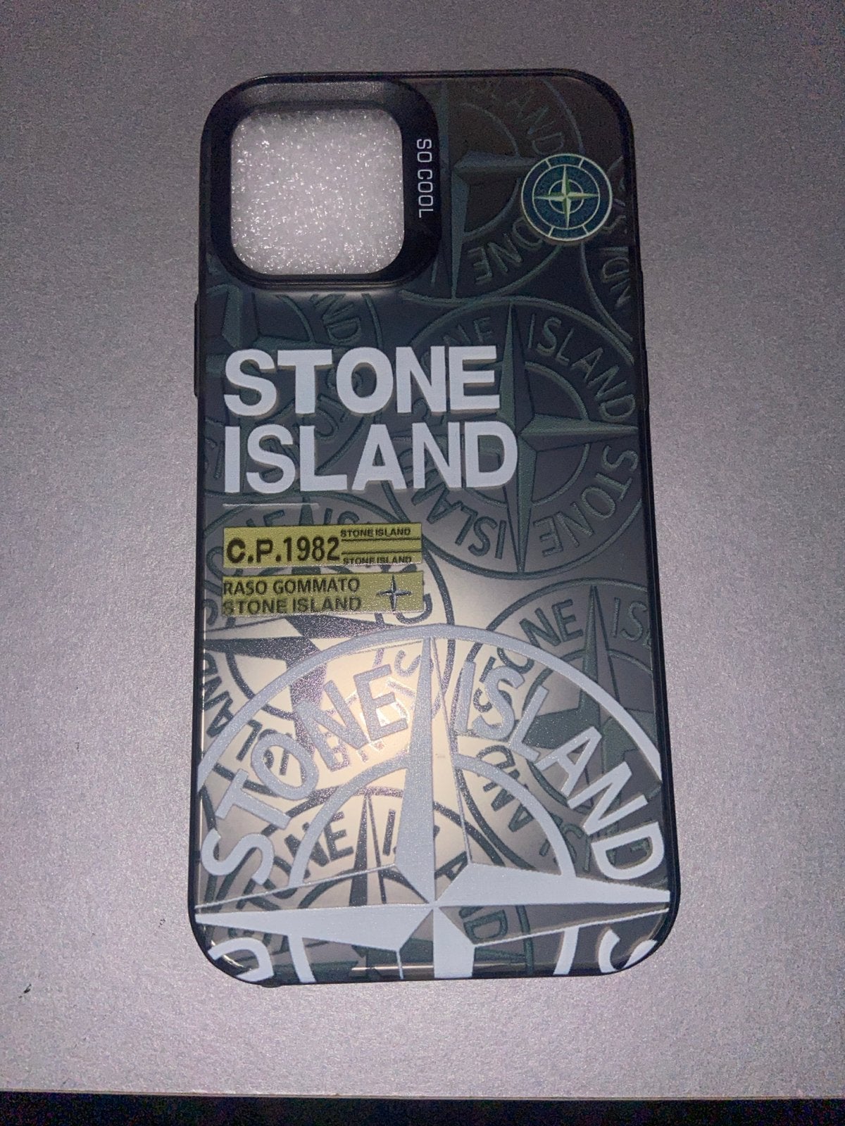 Stone Island Telefoonhoesje - Iphone 14 zwart, Verzenden, Zo goed als nieuw, Hoesje of Tasje