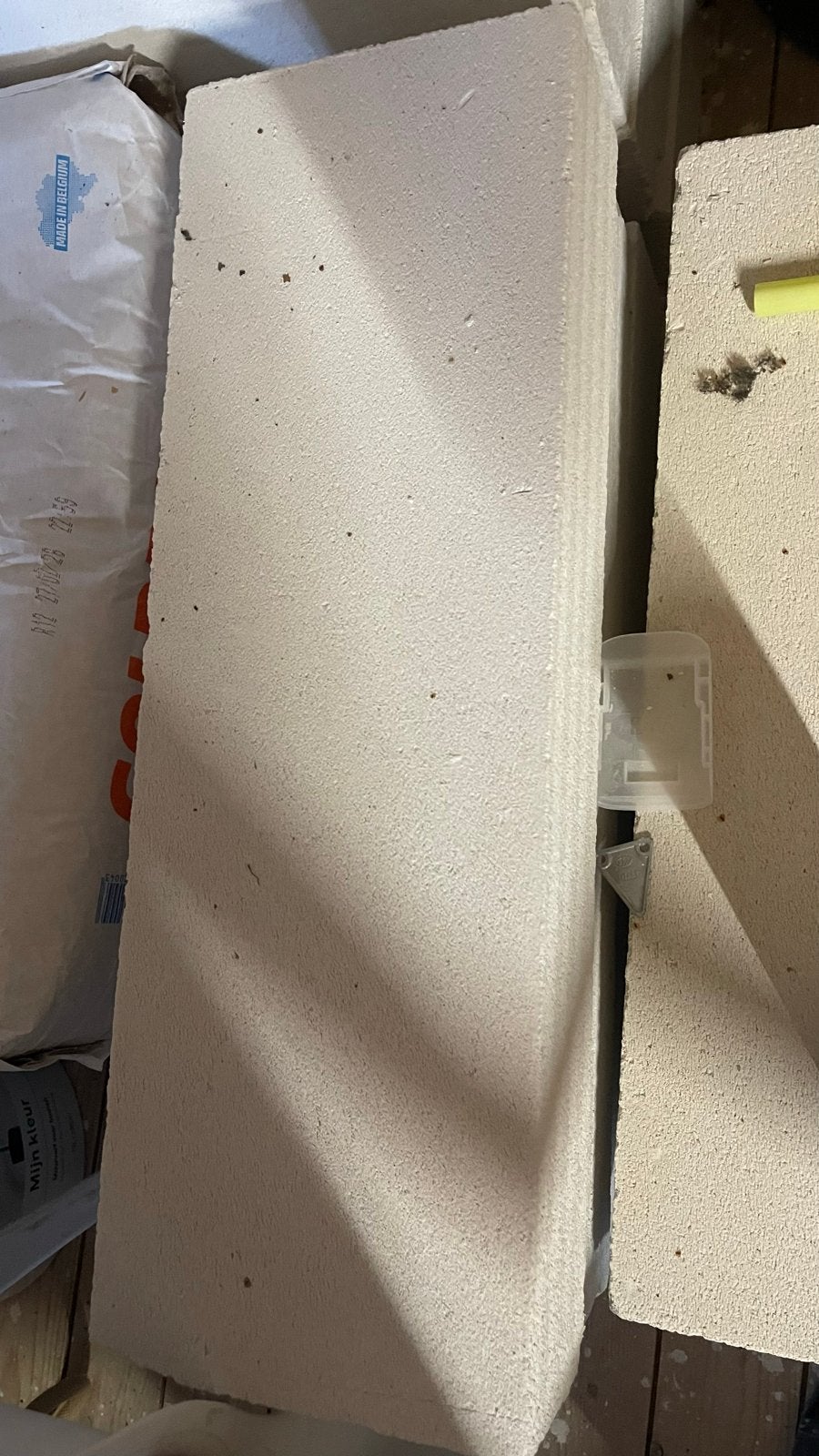 Cellenbetonblokken 10cm - 13 stuks, Ophalen, Gebruikt, Overige typen, Overige houtsoorten