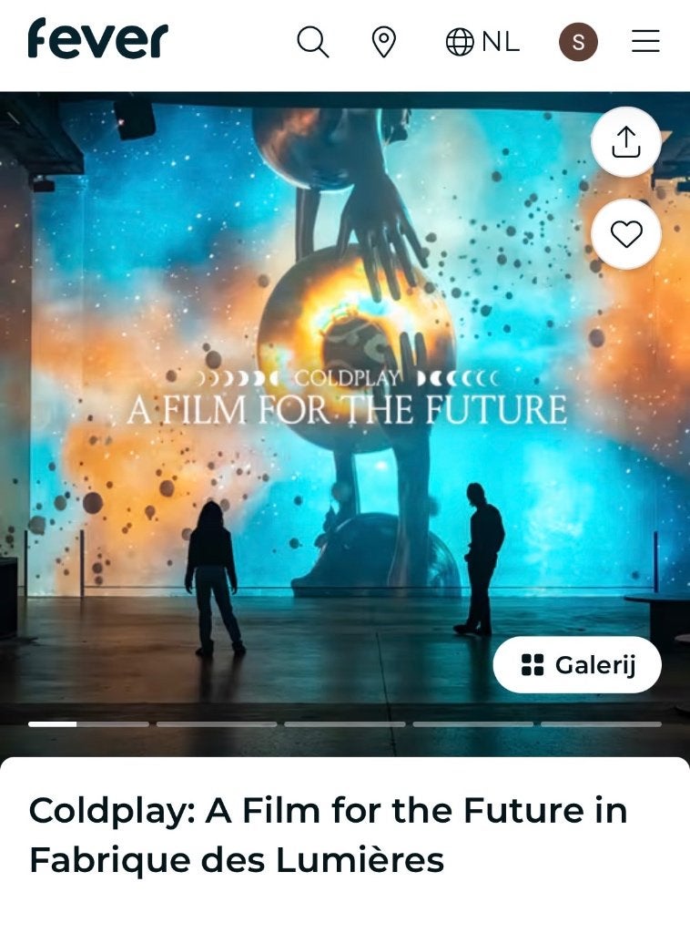 Fabrique des Lumieres - Coldplay, Tickets en Kaartjes, Drie personen of meer
