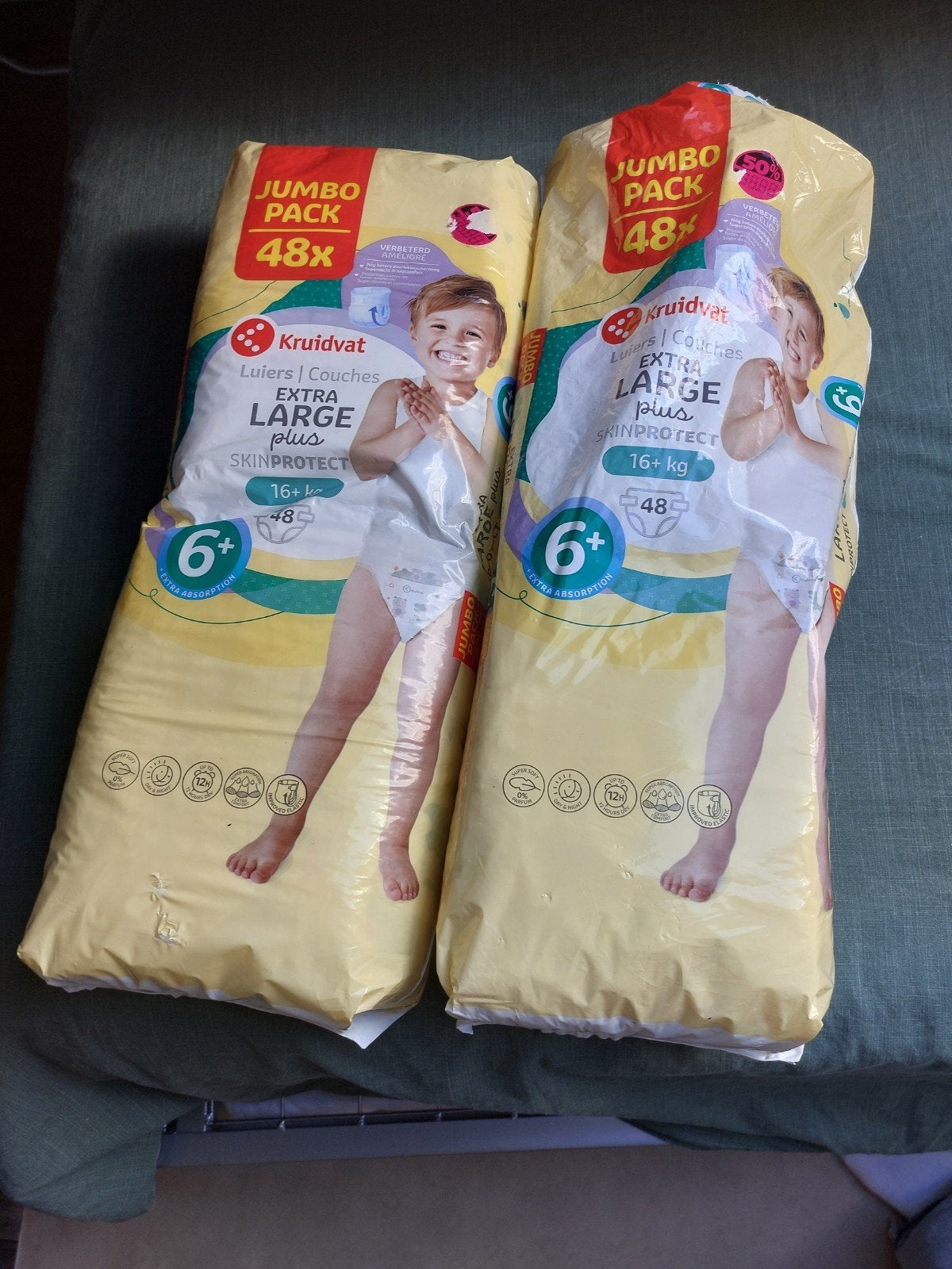 Luiers Kruidvat 6+. Ruim 1.5 jumbo pack luiers., Ophalen, Nieuw, Overige typen
