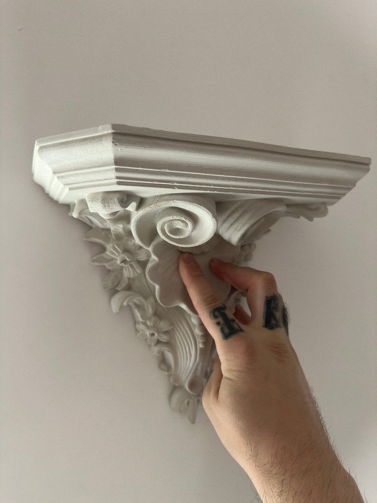 Decoratieve wandplank / console met barokke details, Ophalen of Verzenden