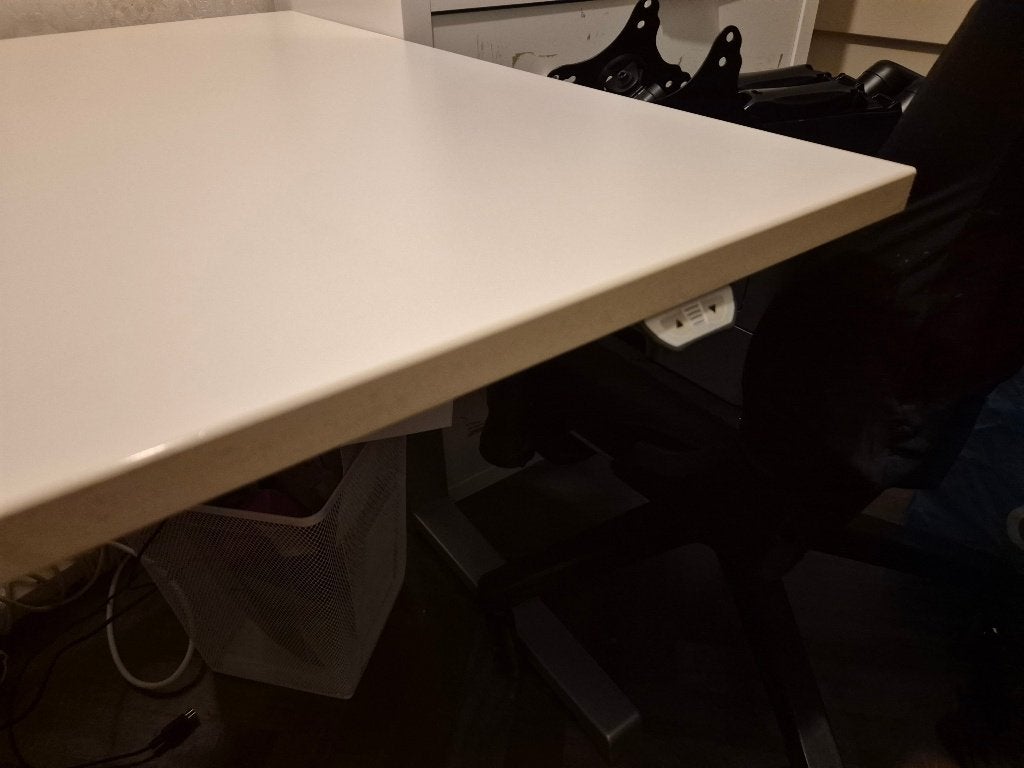 Zit-sta bureau, elektrisch verstelbaar, 180x90, Gebruikt, Elektrisch, Hout, 180 cm
