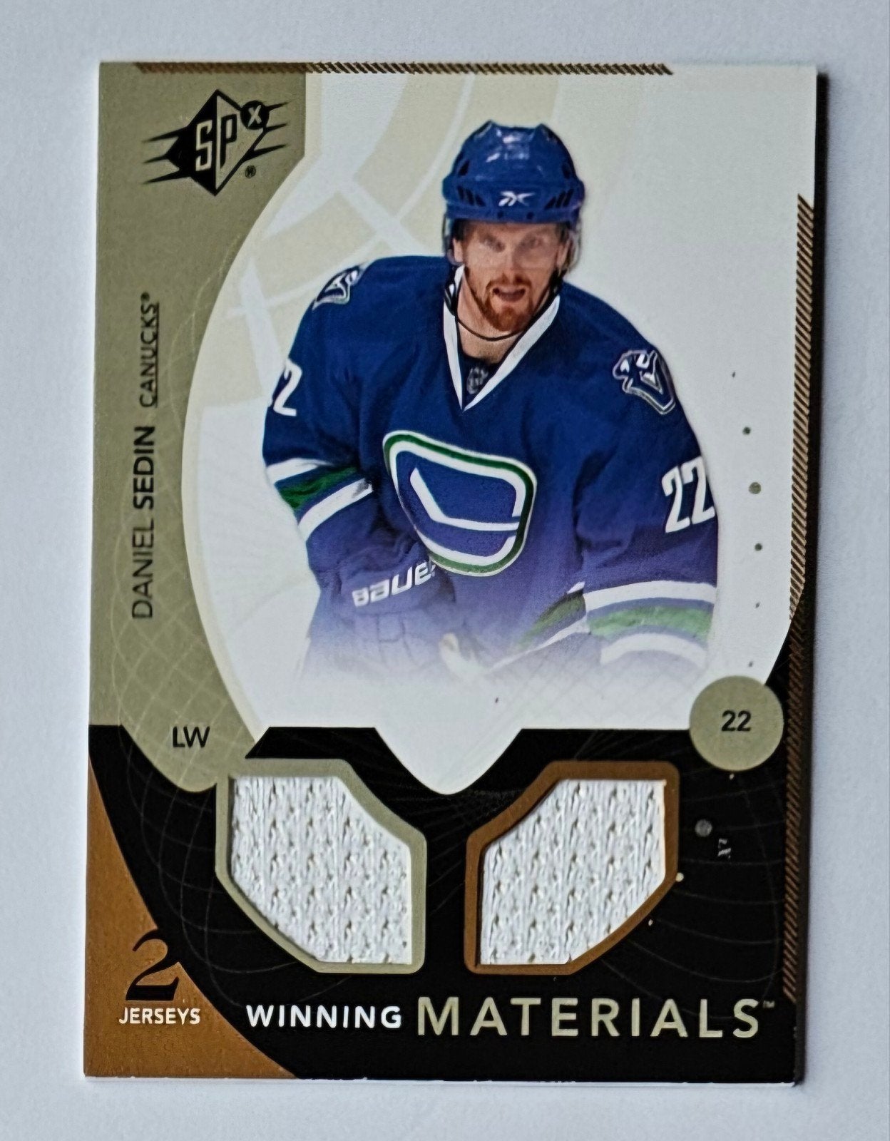 2010-11 SPx Dual Winning Materials Daniel Sedin, Ophalen of Verzenden