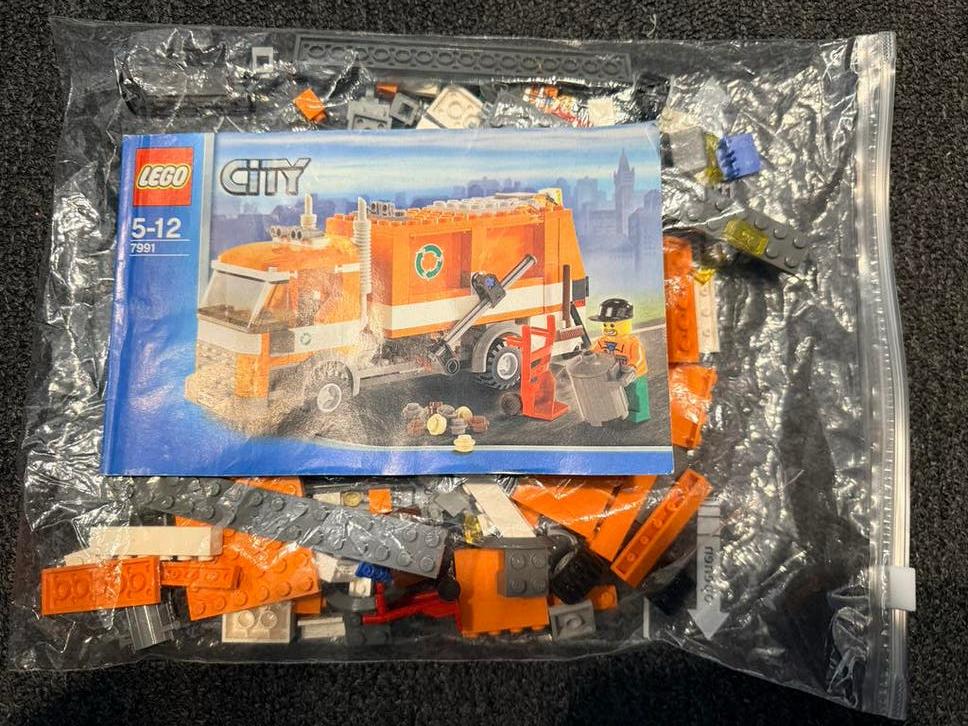 Lego City Vuilniswagen 7991 - Complete set met instructies, City, Lego, Ophalen of Verzenden, Zo goed als nieuw