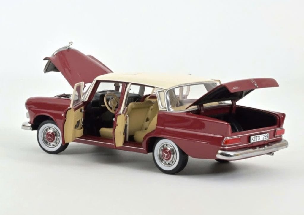 Mercedes Benz 200 1966 Rood schaal 1/18 NOREV ref. 183706, Ophalen of Verzenden, Nieuw, Auto, Norev