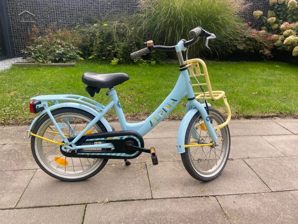 Alpina Club Diva meisjesfiets met krat en bagagedrager, Ophalen, Gebruikt, 20 inch, Handrem