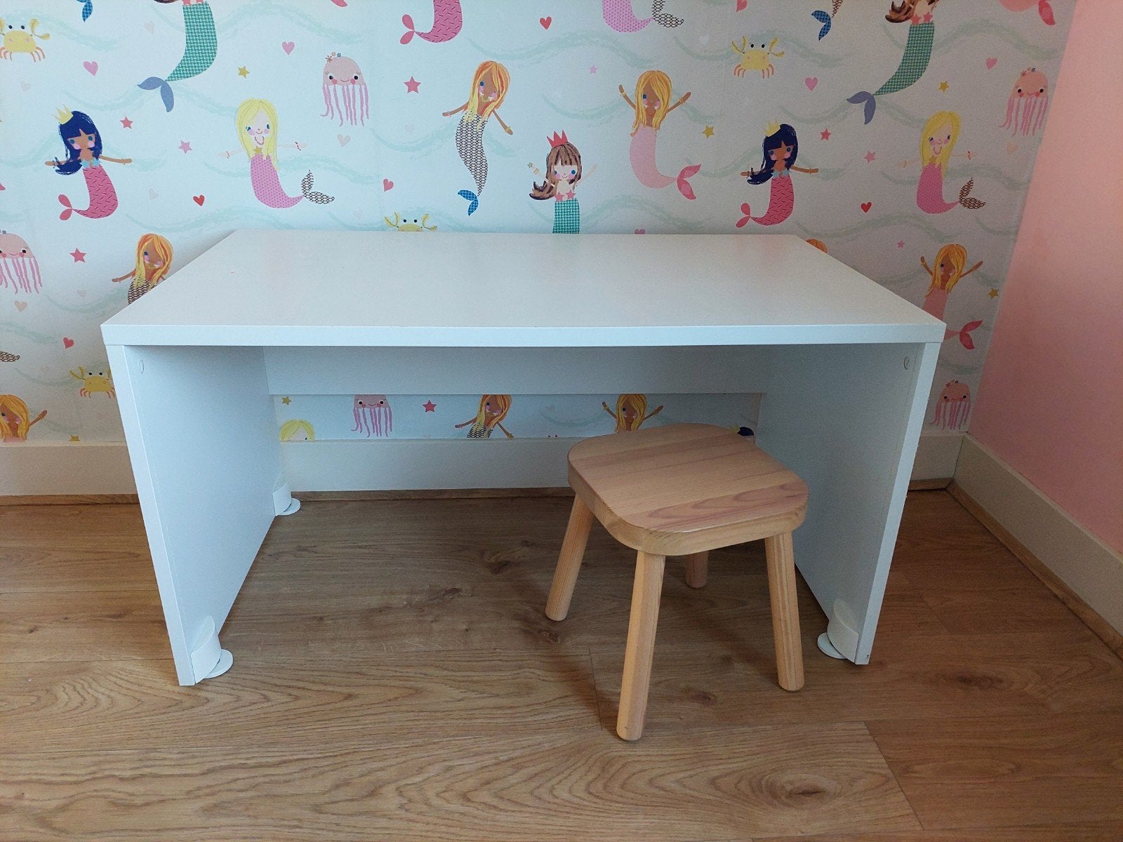 Ikea peuter bureau met krukje (wit), Ophalen, Gebruikt, Tafel(s) en Stoel(en)