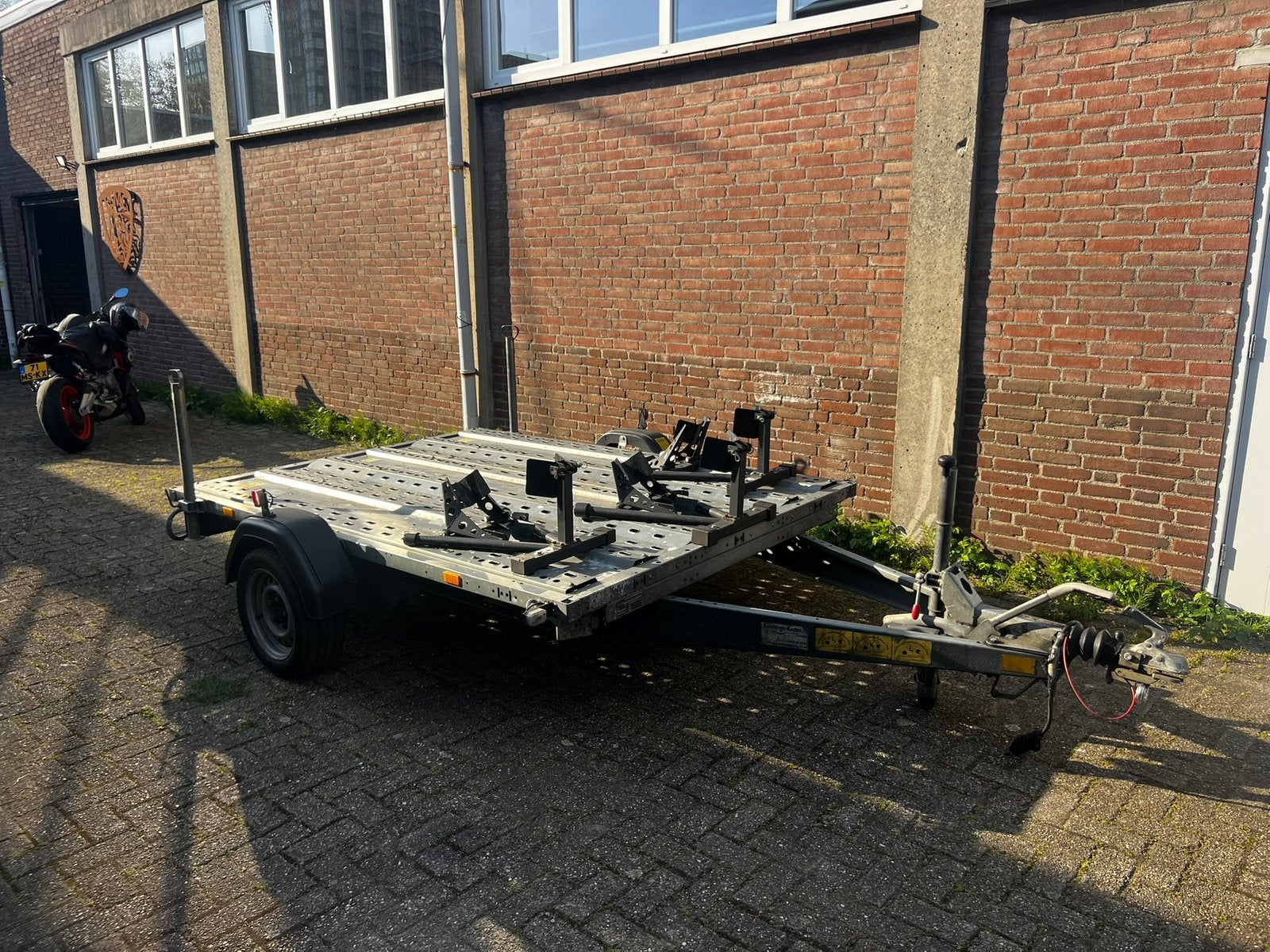 Motoraanhanger Stema 3 motoren, Auto diversen, Aanhangers en Bagagewagens, Ophalen, Gebruikt