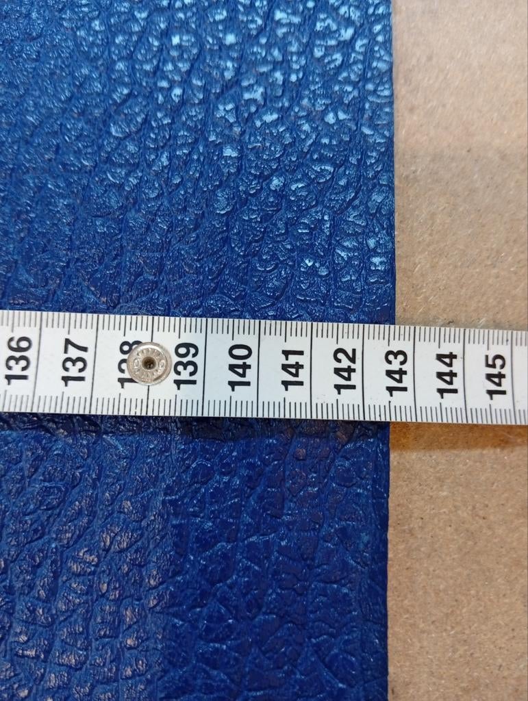 Blauw skai leer, Blauw, 120 cm of meer, Leer of Kunstleer, Ophalen of Verzenden