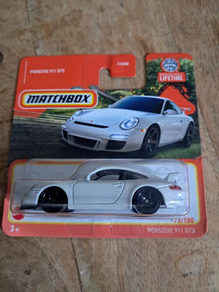Matchbox Porsche 911 GT3 wit nieuw in verpakking, Ophalen of Verzenden, Nieuw, Auto