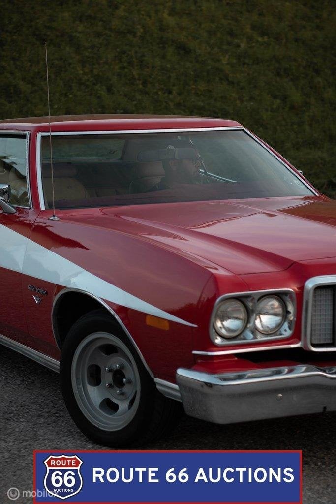 Ford Gran Torino | 1974 | Route 66 Auctions, Auto's, Overige carrosserieën, Zwart, Bedrijf, Handgeschakeld
