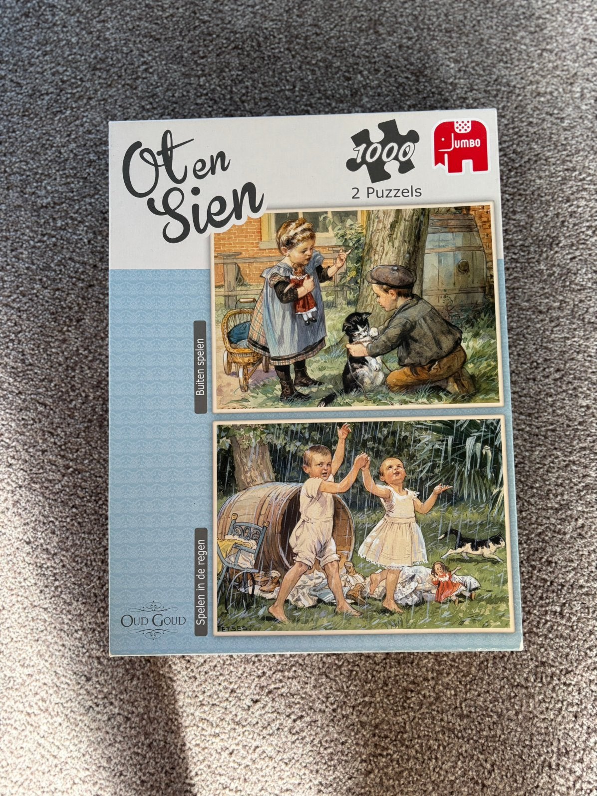 Ot en sien puzzel 2x 1000 stukjes, Ophalen, 500 t/m 1500 stukjes, Zo goed als nieuw, Legpuzzel