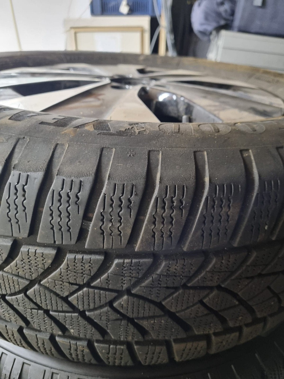 Goodyear 245/55R17 Winterbanden met Velgen, Ophalen, Banden en Velgen, 17 inch, Winterbanden