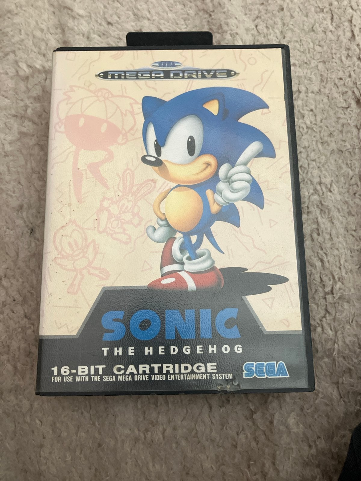 Sonic the Hedgehog - Sega Mega Drive (16-bit Cartridge), Spelcomputers en Games, Games | Sega, Gebruikt, 1 speler, Ophalen of Verzenden